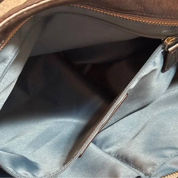 Vintage Coach Y2K Pewter Silver Quilted Shoulder Bag - Picture 7 of 11